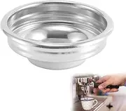 [COZERI] 58 mm Coffee Filter Basket Strainer, Single 1 Cup Pressureless Filter Basket, Precise Stainless Steel Sieve for Espresso Machine, Compatible with 58 mm Portafilter Ascaso, Reusable Coffee