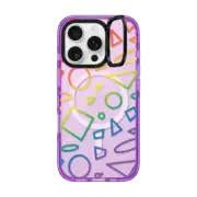 iPhone 16 Pro Impact Ring Stand Case MagSafe Compatible Rainbow Love by cpikoart