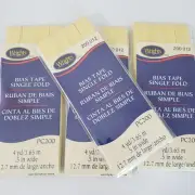 New Wrights Bias Tape Wide Single Fold Butter YELLOW