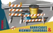 Meng Model 1/35 Barricades and Highway Guardrail