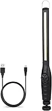 Vagocom Rechargeable Work Light,LED COB Magnetic Inspection Lamp Torch with Adjustable Brightness,360°Swivel,Hook for Mechanic,DIY,Emergency,Garage(Black)