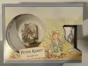 Beatrix Potter Peter Rabbit 3 Piece Nursery Set by Wedgwood Mug, Plate & Bowl