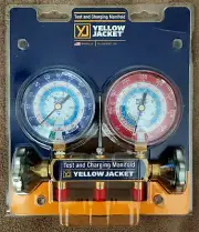 NEW Yellow Jacket Test and Charging Manifold Series 41 with 2-1/2″ Gauges