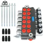 6 Spool 11GPM Control Valve Adjustable Relief Valve Hydraulic Directional