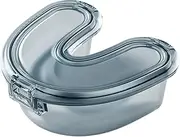 Retainer Holder Case - Guard Container, Tooth Protector Case | 3.27*2.99*1.38 Inch U Shaped Night Guard Case, Portable Aligner Case, Mouth Guard, Retainer, Clear Night Guard Case for Travel
