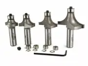 Whiteside 501 Roundover & Beading Router Bit Set for Woodworking - 1/2" SHANK