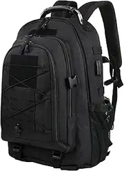 aiGear 35L Tactical Backpack | Lightweight Backpack Hiking Daypack | Rucksack with Molle System | for Outdoor Sports Trekking Hiking Travel Camping, Black