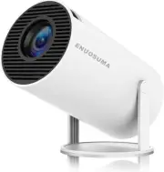 Mini Projector Support 4K 1080P Portable Dual Band WiFi 6 Bluetooth White