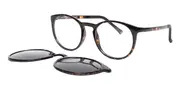 Oval Clip-On Plastic Men's Glasses Online Tortoiseshell Size 50 - Lenses Included - Private Health Rebate - Blue Light Block - SmartBuy Collection