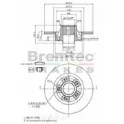 Bremtec Euro-Line GeoZinc Coated Brake Rotor - BDR17640EL