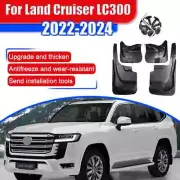 4pcs ABS Mud Flaps Splash Guard MudFlaps Fender For Land Cruiser LC300 2022-24