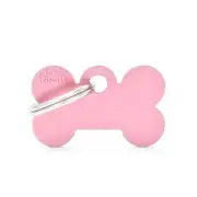 My Family Basic Bone Pet Tag Collar Accessory Pink - 3 Sizes