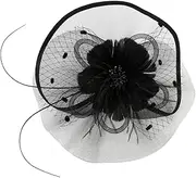 [LRXIYODE] Elegant Head with Hair Clip and Headband Inspired Fascinator for Women for Tea Parties Roaring Events and Weddings Unique Costume Accessory