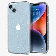 SPIGEN Liquid Crystal Glitter Case Designed for Apple iPhone 14 Plus (2022)[6.7-inch] Slim Soft Clear Cover - Crystal Quartz
