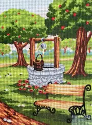 Needlepoint tapestry painted canvas 40.139 - Landscape (16"x20") GobelinL
