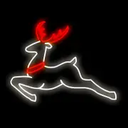 Jumping Reindeer Motif LED 1.2m