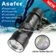 Asafee D220-3 水下水肺潛水手電筒 L2 白色T6黃藍色 LED Use18650/26650 電池 3模式