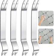 4 Pieces Paver Tool Stainless Steel Extractor Removal Raise Silver