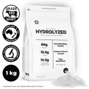 100% HYDROLYZED WHEY PROTEIN ISOLATE 1KG - RAW