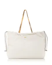 Moschino Logo Leather Tote NO SIZE