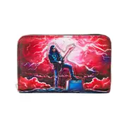 Loungefly Stranger Things Eddie Munson Tribute Glow Zip Around Wallet Organiser