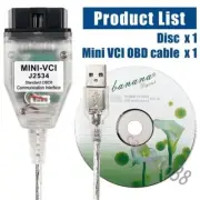 MINI VCI TIS OBD J2534 For Toyota Lexus Scion with latest Techstream V18.00.008