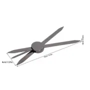 Eyebrow Stencil Ruler Compass Guide 3 Point Positioning Symmetrical Stainles WTD