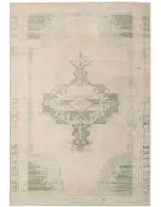 [Miss Amara] Janella Medallion Washable Rug in Green