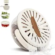3 in 1 Kitchen Colanders Bowl, Draining Basket with Lid, Multifunctional Fruit and Vegetable Washing Bowl, Multifunctional Draining Bowl, Fruit Cleaning Bowl with Strainer, Colander Bowl Strainer (A)