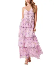 Astr the Label Daytona Pleated Maxi Dress