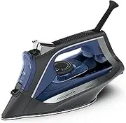 Rowenta DW4301 Acessteam Iron | 2500 W | 140 g/min Steam Stroke and 40 g/min Continuous Steam | Microsteam 300 Sole | Precise Tip | Limescale Protection System | Drip Protection | Colour Blue