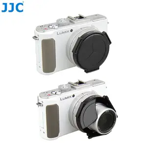 JJC 2合1自動開合鏡頭蓋遮光罩 松下Panasonic DMC-LX7 徠卡Leica D-Lux6 相機適用