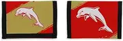 NRL Redcliffe Dolphins Sports Nylon Wallet, Red White, 13 x 9cm, Single Unit