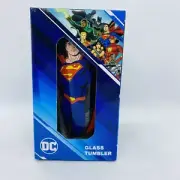 DC Super Man Man Of Steel Glass Tumbler Box