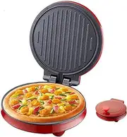 1000w Electric Pizza Oven Maker - Countertop Pizza Maker Machine with Thermostat Control & 180° Opening - for Home Kitchen, Pancakes, Personal Pizzas - Nonstick Electric Frying Pan (12 Inch)