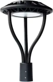 LED Post Top Light 5000K 100W Post Top Outdoor Circular Area Security Pole Light