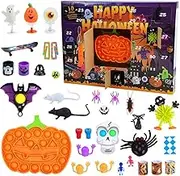 [MooMoo Baby]Advent Calendar with Surprise Toys for 10 Days, Squishy Toys Kids Gift, Stress Relief Toys 34PCS Sensory Toys for Kids and Adult Birthday Gift, Classroom Prizes Goodie Bag Stuffers