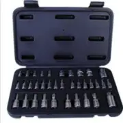 ATD 1/4, 3/8, & 1/2" dr. TORX bit socket set 35pc #125