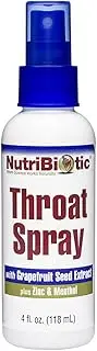 Nutribiotic - First Aid Throat Spray with Grapefruit Seed Extract, Zinc & Menthol - 4 fl. oz.