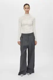Seidler Wool Pant in Dark Charcoal - CAMILLA AND MARC® C&M