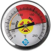 Barbecue Thermometer Oven Pit Temp Gauge 0-250 BBQ Smoker Grill Temperature