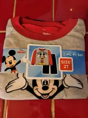 NEW Disney Junior Funhouse Mickey Mouse Infant Boys 2 Pc Pajama Set Size 2T
