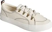 [Sperry] Women's Crest Vibe Sport Sneaker, White, 6 Wide