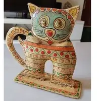 在飛比找蝦皮購物優惠-印度鍛鐵彩繪貓咪擺飾