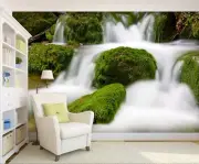 3D Grass Falls G3502 Wallpaper Wall Murals Removable Self-adhesive Honey