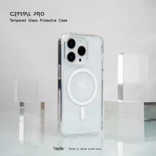 hoda MagSafe 晶石 鋼化 玻璃 軍規 防摔殼 保護殼 iPhone 15 14 plus pro max