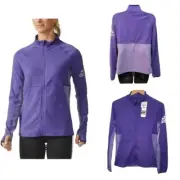 Adidas Womens Small NWT Climalite Purple Performer Full Zip Track Jacket