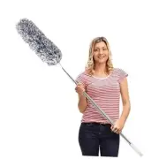 Microfiber Feather Duster Extendable Duster with 100 inches Extra Long Pole,