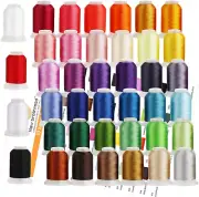 s 40 Colors 100% Polyester Machine Embroidery Thread 550Yd with Th