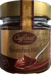 Caffarel Gianduio 1865 Spreads Chocolate Cream in glass jar (1pk) 7.41oz.